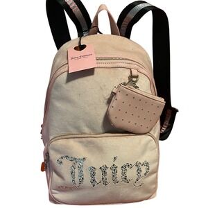 Juicy Couture Backpack Pink Diamond All That Glitters Backpack & Coin‎ Purse NEW